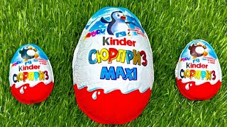 Satisfying Video  Unpacking Kinder Maxi Kinder Surprise AND Chocolate ASMR [upl. by Notserk]