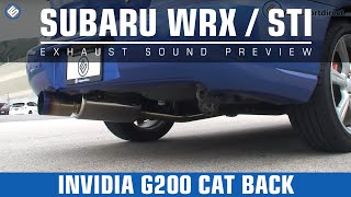 Invidia G200 Subaru 0207 WRX  STi Exhaust Sound Clip [upl. by Grane]