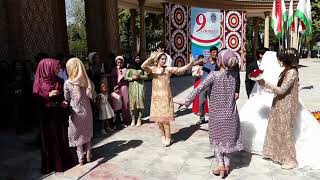 Tajik Wedding Ceremony with Musicians playing the Karnay a Traditional Music Instrument [upl. by Conlan605]