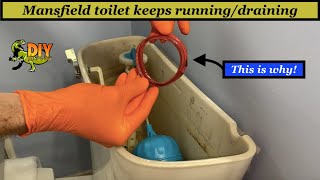 Mansfield toilet keeps runningdraining  DIY fix [upl. by Vinia552]