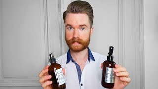 DIY Sea Salt Spray  Voluminous amp Beachy Hair  Mens Hair Care [upl. by Inaflahk]