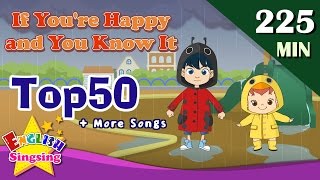 If Youre Happy and you know it  More Songs  Top 50 Nursery Rhymes with lyrics  kids video [upl. by Kiefer458]