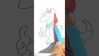 easy kids drawing trending shorts comedy funny new ytshorts viralshorts youtube reels dog [upl. by Kimitri]