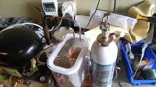 DIY Refrigeration System 4 r600a Charge [upl. by Corvin179]