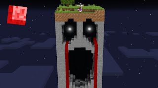 Minecraft But Its One Nightmare Chunk [upl. by Grath]