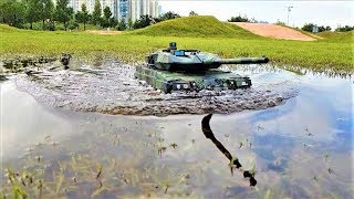 RC 탱크 116 Heng Long 38891 Leopard 2A6 RainDay Ride [upl. by Buehler615]