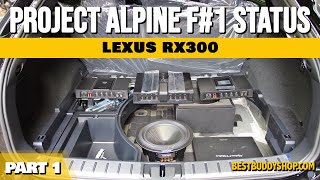 Alpine F1 Status install di Lexus RX300 F Sport Part 1 [upl. by Yenots]