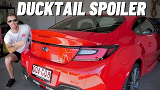 Subaru BRZ Ducktail Spoiler Install No Drilling Required [upl. by Burke323]