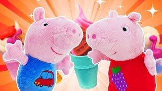 Peppa Wutz Spielzeuge  Peppas Abenteuer  4 Kinderfilme am Stück [upl. by Anial]