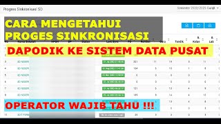 CARA MENGETAHUI PROGES PENGIRIMAN DATA DAPODIK KE SISTEM PUSAT DATA [upl. by Obmar]