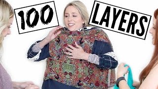 100 LAYERS of Clothes Challenge  HUGE ANNOUNCEMENT [upl. by Thordia]