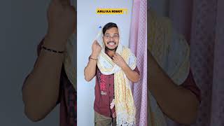 Aruj Ka Robot 🤖 Wait For Last 🤣 shorts comedy aruj robot indianfamily [upl. by Venetis]