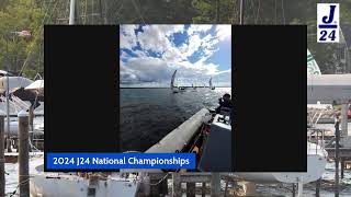 2024 j24 national championships tace 4 final leg and upwind finish [upl. by Asi53]