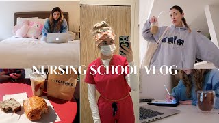 NURSING SCHOOL VLOG  Clinicals working and certifications [upl. by Enileuqaj]