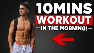 10 MIN MORNING WORKOUT NO EQUIPMENT BODYWEIGHT WORKOUT [upl. by Ozkum316]