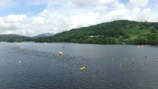 Great North Swim 2016 in Windermere [upl. by Aryhs]