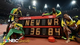 Usain Bolt anchors world record 4x100 relay at 2012 Olympics  NBC Sports [upl. by Walley]