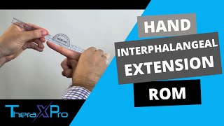 Goniometry  Interphalangeal Joint Extension Range of Motion [upl. by Enirbas293]