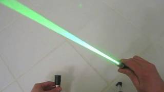 DIY How to Modify a Green Laser Pointer into a Burning Laser [upl. by Tonie]