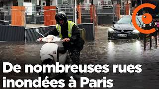 Intempéries à Paris  de nombreuses rues inondées ce 17 octobre 2024 [upl. by Macey]