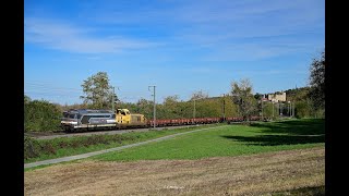 Un beau soleil et de belles compos ferroviaire  pourtoi train railway sncf rail auvergne [upl. by Frankhouse]