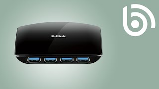 D Link DUB1340 SuperSpeed 4 Port USB 3 0 Hub [upl. by Ydnic]