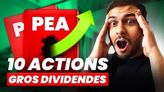 Les 10 meilleures actions à HAUT RENDEMENT pour PEA édition 2023 [upl. by Eisdnyl174]