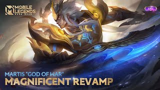 Revamped Skin  Martis quotGod of Warquot  Mobile Legends Bang Bang [upl. by Rape816]