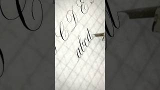 Copperplate Calligraphy d calligraphy calligraphyforbeginners handwriting pointedpencalligraphy [upl. by Sabec]