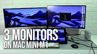 3 MONITORS on Mac Mini M1 [upl. by Enilram]