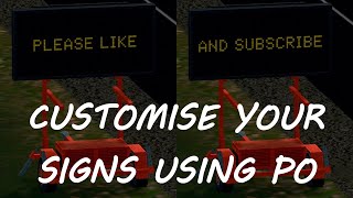 Cities Skylines  Custom Signs with PO [upl. by Sethrida]