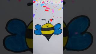 How to draw a Bee Step by step Drawing for kids 💛🐝 [upl. by Kali]