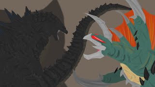 GodzillaDagon vs Gigan godzillamonsterverseDc2 [upl. by Gombosi399]