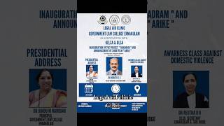 Legal aid clinic kelsa glce ernakulam lawcollege maharajas domesticviolence collegedays [upl. by Stan]