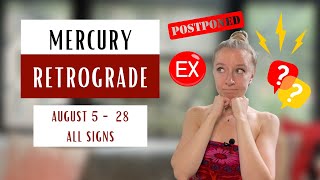 MERCURY RETROGRADE August 5th  28th 2024 All signs [upl. by Ardnuyek]