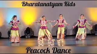 Bharatanatyam KidsPeacock dance  BeginnersSwara Nritya School of Arts [upl. by Zolnay691]