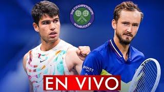 ALCARAZ VS MEDVEDEV EN VIVO  SEMIFINAL WIMBLEDON 2024 EN VIVO  HORARIO Y DONDE VER [upl. by Sink690]