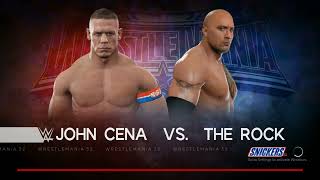 John Cena vs The Rock  Epic WWE Showdown  Full Match Highlights [upl. by Elleivap176]