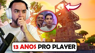 Joguei FORTNITE com CONSTRUÇÕES com o PRO PLAYER DE 13 ANOS SANDRINHO [upl. by Illek]