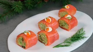 ROLLITO DE SALMÓN AHUMADO  Aperitivos navideños fáciles y originales [upl. by Earej]