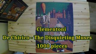 Jigsaw Puzzle Time Lapse  The Disquieting Muses by Clementoni  1000 pieces [upl. by Yarehs]