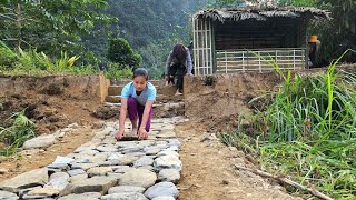 Poor girl and homeless man build stone stairs together  bad guy follows 2 people [upl. by Mikol719]