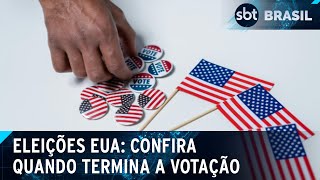 Eleições americanas terminam na madrugada do horário brasileiro  SBT Brasil 051124 [upl. by Munafo]