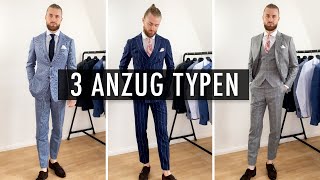 Diese 3 Anzug Typen MUSS JEDER MANN kennen ● Anzüge für Männer [upl. by Refiffej]