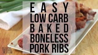 Boneless Pork Ribs in Oven [upl. by Ayam]