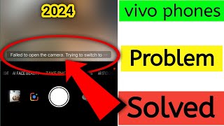 failed to open the cameratrying to switch to another camera vivo  Vivo Y15 CAMERA Failed  2024 [upl. by Ahseat346]