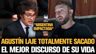 AGUSTÍN LAJE DIÓ EL MEJOR DISCURSO DE SU VIDA ANTE MILEI [upl. by Kramer]