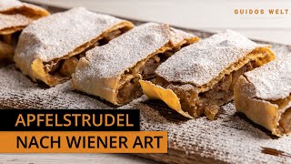 Wiener Apfelstrudel selber machen – So einfach gehts [upl. by Krahling638]