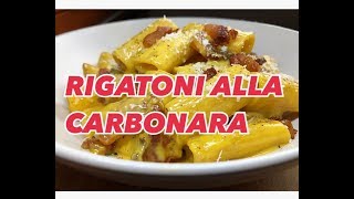 RIGATONI ALLA CARBONARA  CUCINANDOMELAGODO [upl. by Eelanna130]