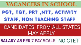 Teaching and admin Vacancies in school [upl. by Klockau25]